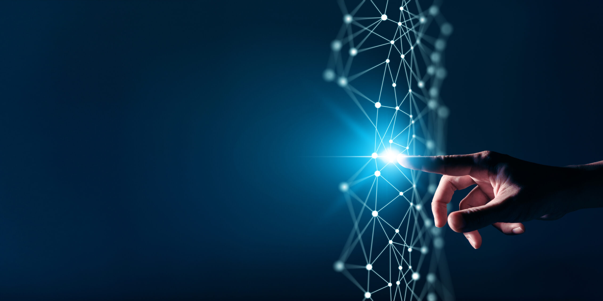 Abstract visualisation of digital transformation across industries