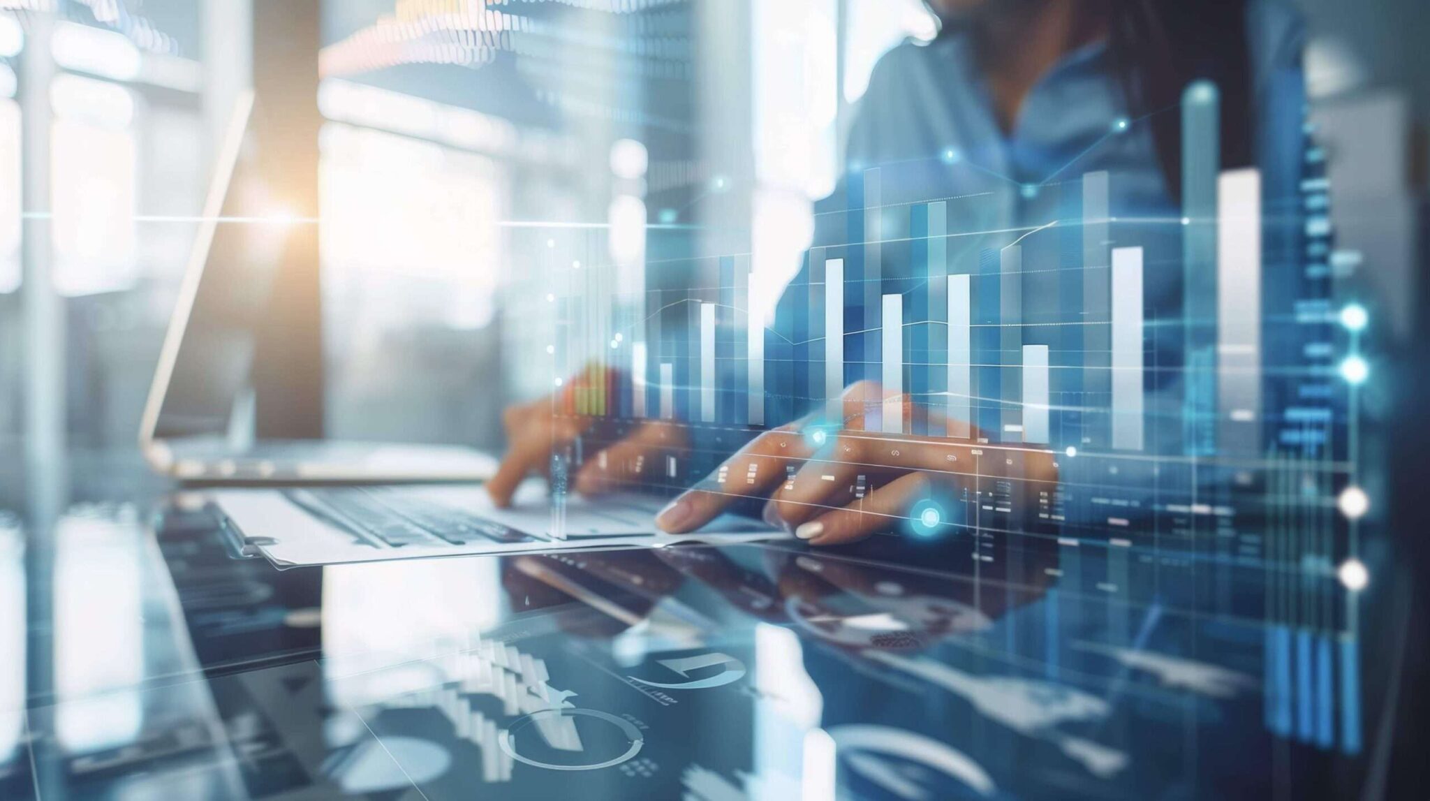 Analyst reviewing anonymised workforce wellness analytics